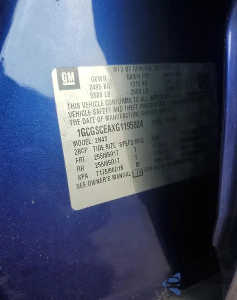 2016 Chevrolet Colorado Lt from USA, damaged, VIN 1GCGSCEAXG1195024